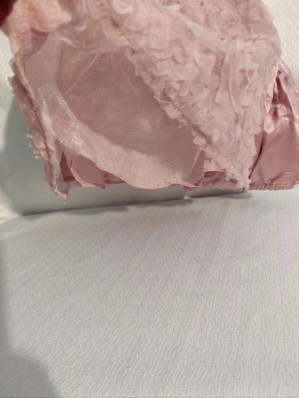 Rare Editions Girls Two Piece 24M White & Blush Pink Floral Party Dress with Bow